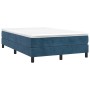 Cama box spring con colchón terciopelo azul oscuro 120x200 cm de vidaXL, Camas y somieres - Ref: Foro24-3144325, Precio: 357,...