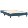 Cama box spring con colchón terciopelo azul oscuro 120x200 cm de vidaXL, Camas y somieres - Ref: Foro24-3144325, Precio: 357,...