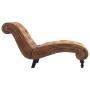 Diván de piel de ante artificial marrón de vidaXL, Divanes - Ref: Foro24-248607, Precio: 281,83 €, Descuento: %