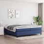Cama box spring con colchón tela azul 200x200 cm de vidaXL, Camas y somieres - Ref: Foro24-3144453, Precio: 572,78 €, Descuen...