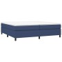 Cama box spring con colchón tela azul 200x200 cm de vidaXL, Camas y somieres - Ref: Foro24-3144453, Precio: 572,78 €, Descuen...