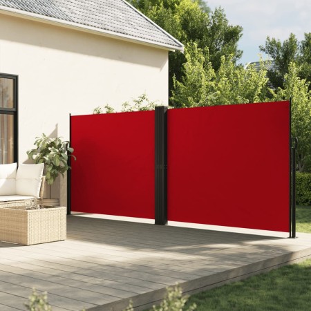 Toldo lateral retráctil rojo 160x600 cm en Sombrillas | Comprar online en Foru.es