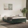 Cama box spring con colchón terciopelo verde oscuro 140x190 cm de vidaXL, Camas y somieres - Ref: Foro24-3144330, Precio: 389...