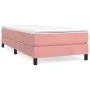 Box spring bed with pink velvet mattress 100x200 cm by vidaXL, Beds and slatted bases - Ref: Foro24-3144320, Price: 257,13 €,...