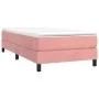 Box spring bed with pink velvet mattress 100x200 cm by vidaXL, Beds and slatted bases - Ref: Foro24-3144320, Price: 257,13 €,...