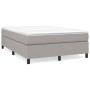 Cama box spring con colchón tela gris claro 140x190 cm de vidaXL, Camas y somieres - Ref: Foro24-3144415, Precio: 405,18 €, D...