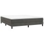 Cama box spring con colchón terciopelo gris oscuro 160x200 cm de vidaXL, Camas y somieres - Ref: Foro24-3144340, Precio: 426,...