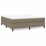 Cama box spring con colchón tela gris taupe 160x200 cm de vidaXL, Camas y somieres - Ref: Foro24-3144435, Precio: 485,49 €, D...