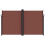 Toldo lateral retráctil marrón 200x600 cm en Sombrillas | Comprar online en Foru.es