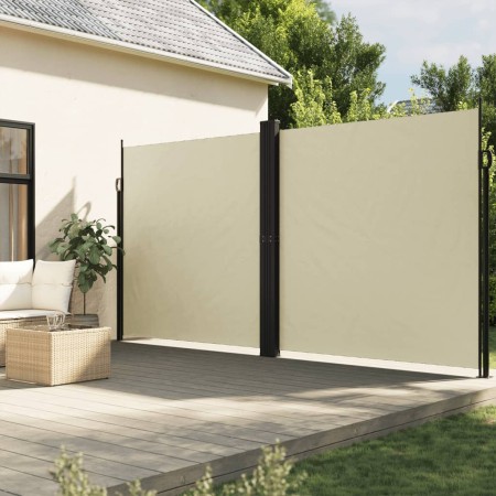 Toldo lateral retráctil crema 220x600 cm en Sombrillas | Comprar online en Foru.es