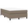 Cama box spring con colchón tela gris taupe 120x200 cm de vidaXL, Camas y somieres - Ref: Foro24-3144411, Precio: 341,66 €, D...