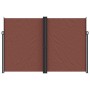 Toldo lateral retráctil marrón 220x600 cm en Sombrillas | Comprar online en Foru.es