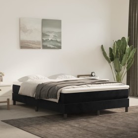 Cama box spring con colchón terciopelo negro 140x200 cm de vidaXL, Camas y somieres - Ref: Foro24-3144335, Precio: 372,64 €, ...