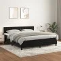 Box spring bed with black velvet mattress 160x200 cm by vidaXL, Beds and slatted bases - Ref: Foro24-3141553, Price: 482,60 €...