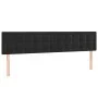 Box spring bed with black velvet mattress 160x200 cm by vidaXL, Beds and slatted bases - Ref: Foro24-3141553, Price: 482,60 €...