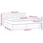 Cama box spring con colchón terciopelo gris claro 160x200 cm de vidaXL, Camas y somieres - Ref: Foro24-3141491, Precio: 484,2...