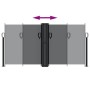 Toldo lateral retráctil negro 120x1000 cm en Sombrillas | Comprar online en Foru.es