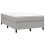 Cama box spring con colchón tela gris claro 120x200 cm de vidaXL, Camas y somieres - Ref: Foro24-3144407, Precio: 353,45 €, D...