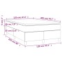 Cama box spring con colchón tela gris claro 120x200 cm de vidaXL, Camas y somieres - Ref: Foro24-3144407, Precio: 353,45 €, D...