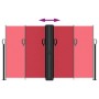 Toldo lateral retráctil rojo 140x1000 cm en Sombrillas | Comprar online en Foru.es