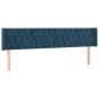 Cama box spring con colchón terciopelo azul oscuro 180x200 cm de vidaXL, Camas y somieres - Ref: Foro24-3141501, Precio: 593,...