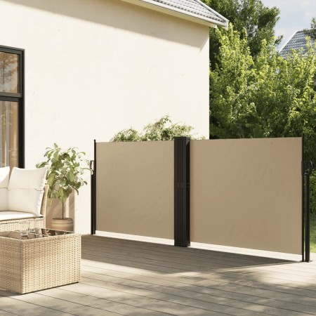 Toldo lateral retráctil beige 140x1000 cm en Sombrillas | Comprar online en Foru.es