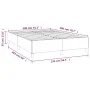 Box spring bed with taupe gray fabric mattress 140x200 cm by vidaXL, Beds and slatted bases - Ref: Foro24-3144427, Price: 426...