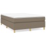 Cama box spring con colchón tela gris taupe 140x200 cm de vidaXL, Camas y somieres - Ref: Foro24-3144526, Precio: 417,15 €, D...