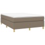 Cama box spring con colchón tela gris taupe 140x200 cm de vidaXL, Camas y somieres - Ref: Foro24-3144526, Precio: 417,15 €, D...