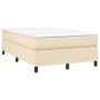Cama box spring con colchón tela color crema 120x200 cm de vidaXL, Camas y somieres - Ref: Foro24-3144412, Precio: 367,09 €, ...