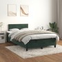 Cama box spring con colchón terciopelo verde oscuro 120x200 cm de vidaXL, Camas y somieres - Ref: Foro24-3141356, Precio: 359...