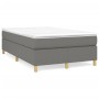 Cama box spring con colchón tela gris oscuro 120x200 cm de vidaXL, Camas y somieres - Ref: Foro24-3144507, Precio: 345,64 €, ...
