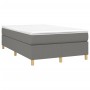 Cama box spring con colchón tela gris oscuro 120x200 cm de vidaXL, Camas y somieres - Ref: Foro24-3144507, Precio: 345,64 €, ...