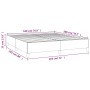 Cama box spring con colchón tela marrón oscuro 180x200 cm de vidaXL, Camas y somieres - Ref: Foro24-3144442, Precio: 506,93 €...