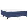 Cama box spring con colchón tela azul 160x200 cm de vidaXL, Camas y somieres - Ref: Foro24-3144437, Precio: 442,39 €, Descuen...