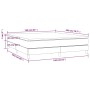 Cama box spring con colchón tela color crema 160x200 cm de vidaXL, Camas y somieres - Ref: Foro24-3144090, Precio: 450,59 €, ...