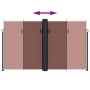 Toldo lateral retráctil marrón 200x1000 cm en Sombrillas | Comprar online en Foru.es
