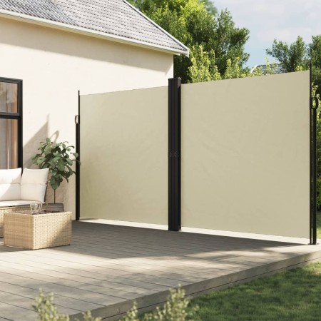 Toldo lateral retráctil crema 220x1000 cm en Sombrillas | Comprar online en Foru.es