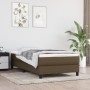 Cama box spring con colchón tela marrón oscuro 90x200 cm de vidaXL, Camas y somieres - Ref: Foro24-3144048, Precio: 257,11 €,...