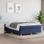 Cama box spring con colchón tela azul 140x200 cm de vidaXL, Camas y somieres - Ref: Foro24-3144528, Precio: 402,26 €, Descuen...