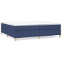 Cama box spring con colchón tela azul 200x200 cm de vidaXL, Camas y somieres - Ref: Foro24-3144552, Precio: 549,04 €, Descuen...