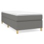 Cama box spring con colchón tela gris oscuro 100x200 cm de vidaXL, Camas y somieres - Ref: Foro24-3144499, Precio: 307,09 €, ...