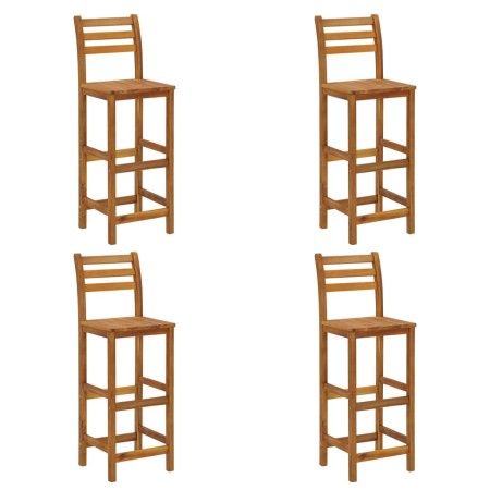 Taburetes de cocina 4 unidades madera maciza de acacia de vidaXL, Sillas de jardín - Ref: Foro24-310286, Precio: 287,83 €, De...