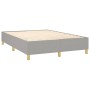 Cama box spring con colchón tela gris claro 140x200 cm de vidaXL, Camas y somieres - Ref: Foro24-3144522, Precio: 397,26 €, D...