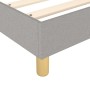 Cama box spring con colchón tela gris claro 140x200 cm de vidaXL, Camas y somieres - Ref: Foro24-3144522, Precio: 397,26 €, D...