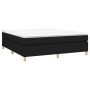 Cama box spring con colchón tela negro 160x200 cm de vidaXL, Camas y somieres - Ref: Foro24-3144532, Precio: 505,15 €, Descue...
