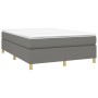 Cama box spring con colchón tela gris oscuro 140x200 cm de vidaXL, Camas y somieres - Ref: Foro24-3144523, Precio: 391,68 €, ...