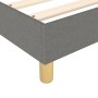 Cama box spring con colchón tela gris oscuro 140x200 cm de vidaXL, Camas y somieres - Ref: Foro24-3144523, Precio: 391,68 €, ...
