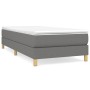 Cama box spring con colchón tela gris oscuro 100x200 cm de vidaXL, Camas y somieres - Ref: Foro24-3144152, Precio: 273,31 €, ...
