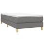 Cama box spring con colchón tela gris oscuro 100x200 cm de vidaXL, Camas y somieres - Ref: Foro24-3144152, Precio: 273,31 €, ...